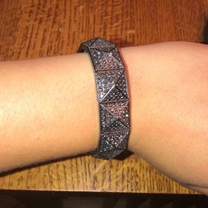 Black rhinestone bracelet